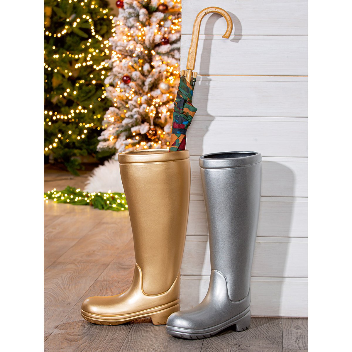 Paraplubak Boots zilver